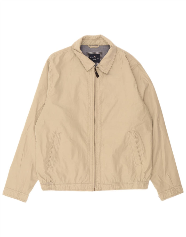 Marks & Spencer Chaqueta Bomber para Hombre UK 40 Grande Poliéster Beige