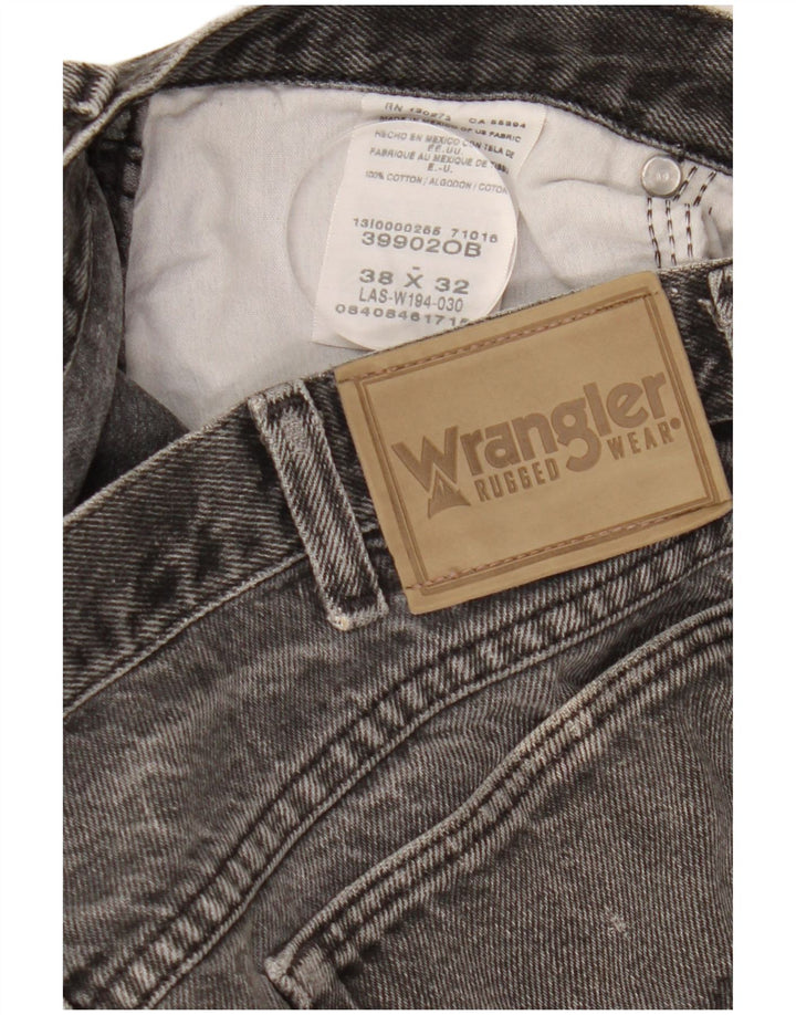 WRANGLER Pantalones cortos vaqueros para hombre W38 XL Algodón gris