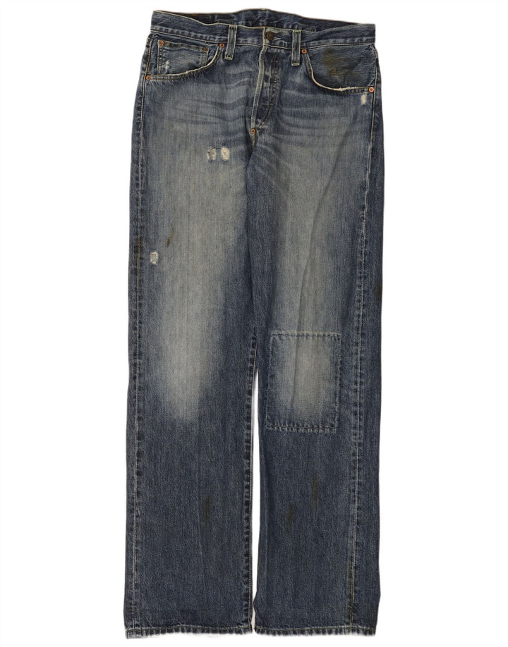 Levi's Hombre 542 Vaqueros Bootcut Desgastados W32 L34 Algodón Azul