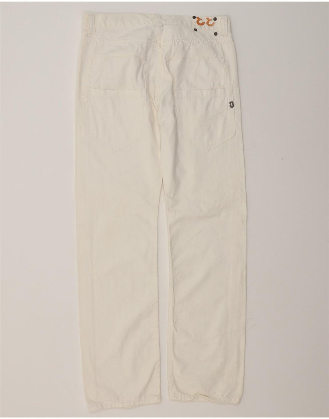 Dondup Vaqueros rectos Stan Dart para hombre W33 L32 Algodón blanco