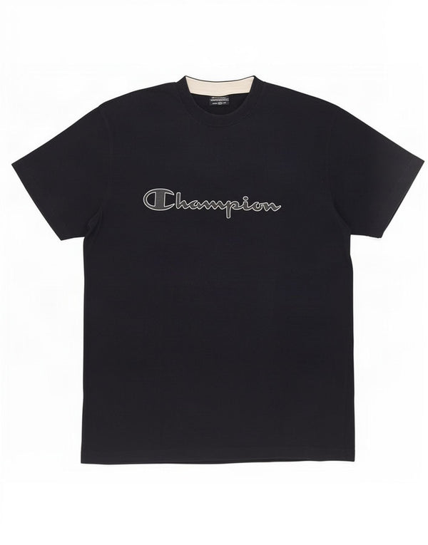 Champion Camiseta Gráfica Para Hombre Top XL Algodón Azul Marino