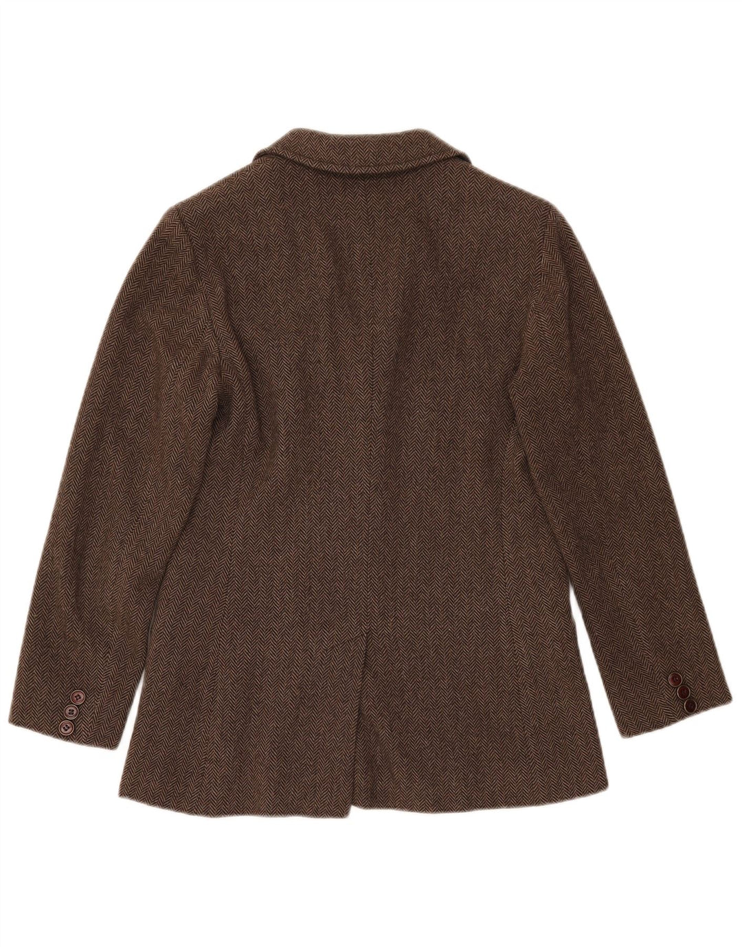 Max Mara Traje de fin de semana para mujer de 2 piezas UK 8 Small W28 L33 Brown Herringbone