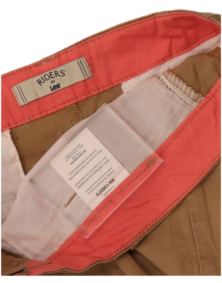 Lee Pantalones Chinos Bootcut para Mujer US 14 XL W36 L31 Algodón Marrón