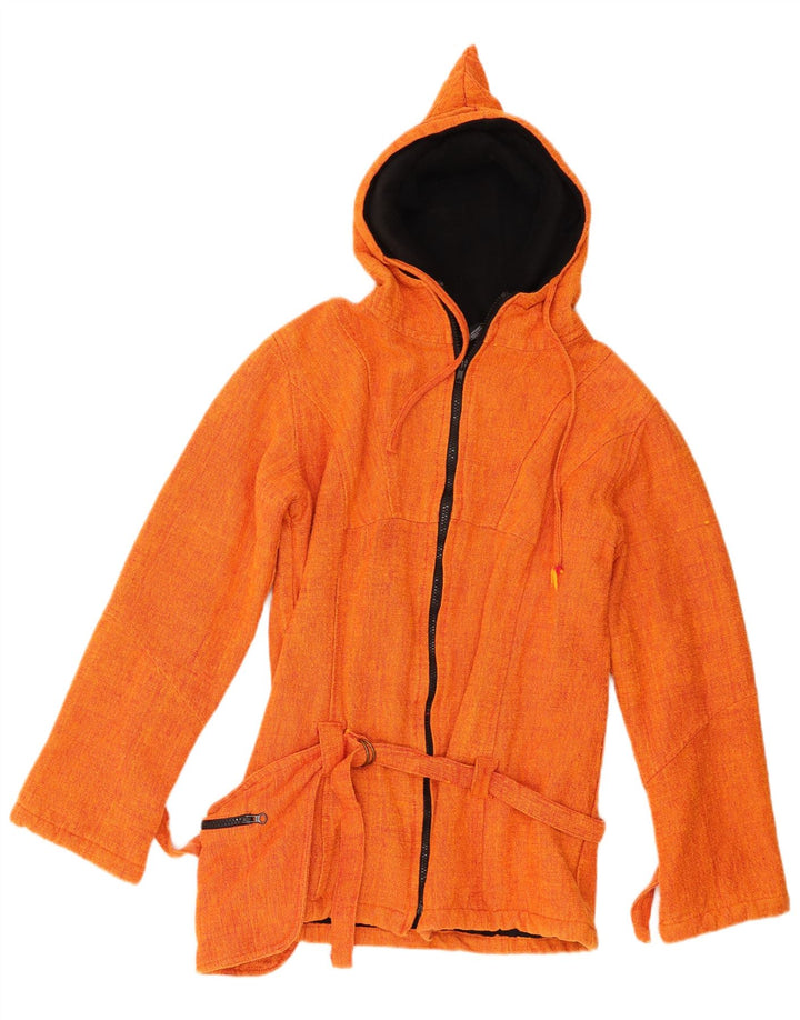Coline Chaqueta Bomber con Capucha para Mujer UK 12 Algodón Naranja Mediano