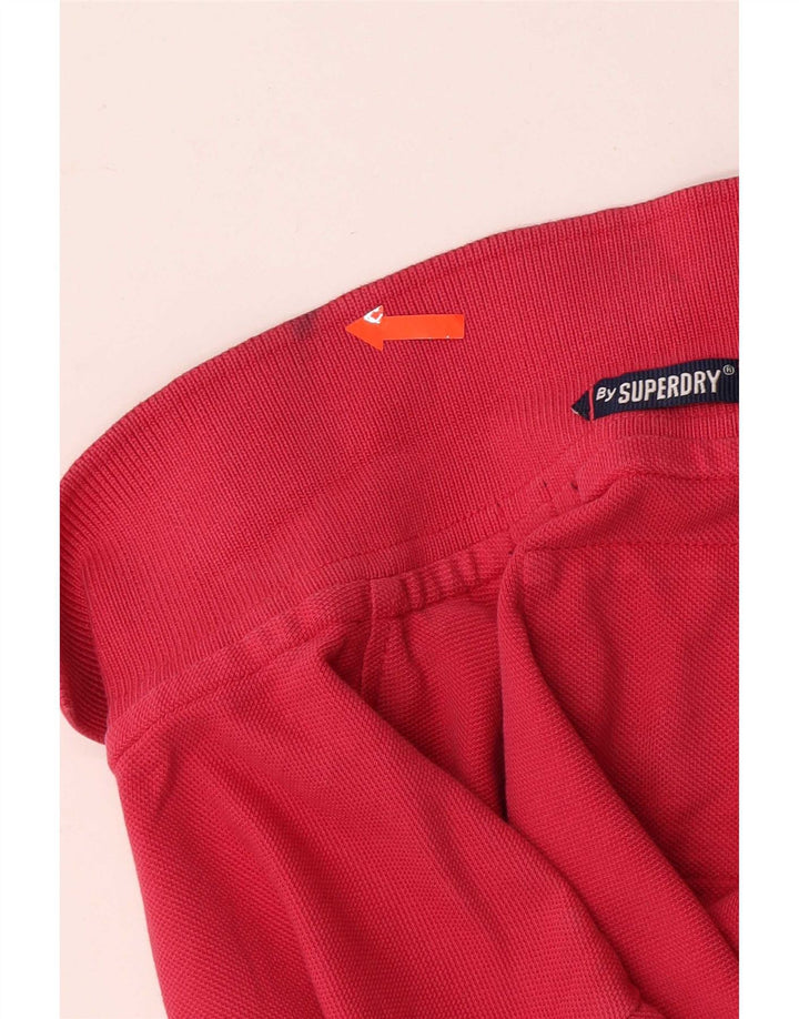 Superdry Polo De Manga Corta De Algodón Rosa Medio Para Hombre