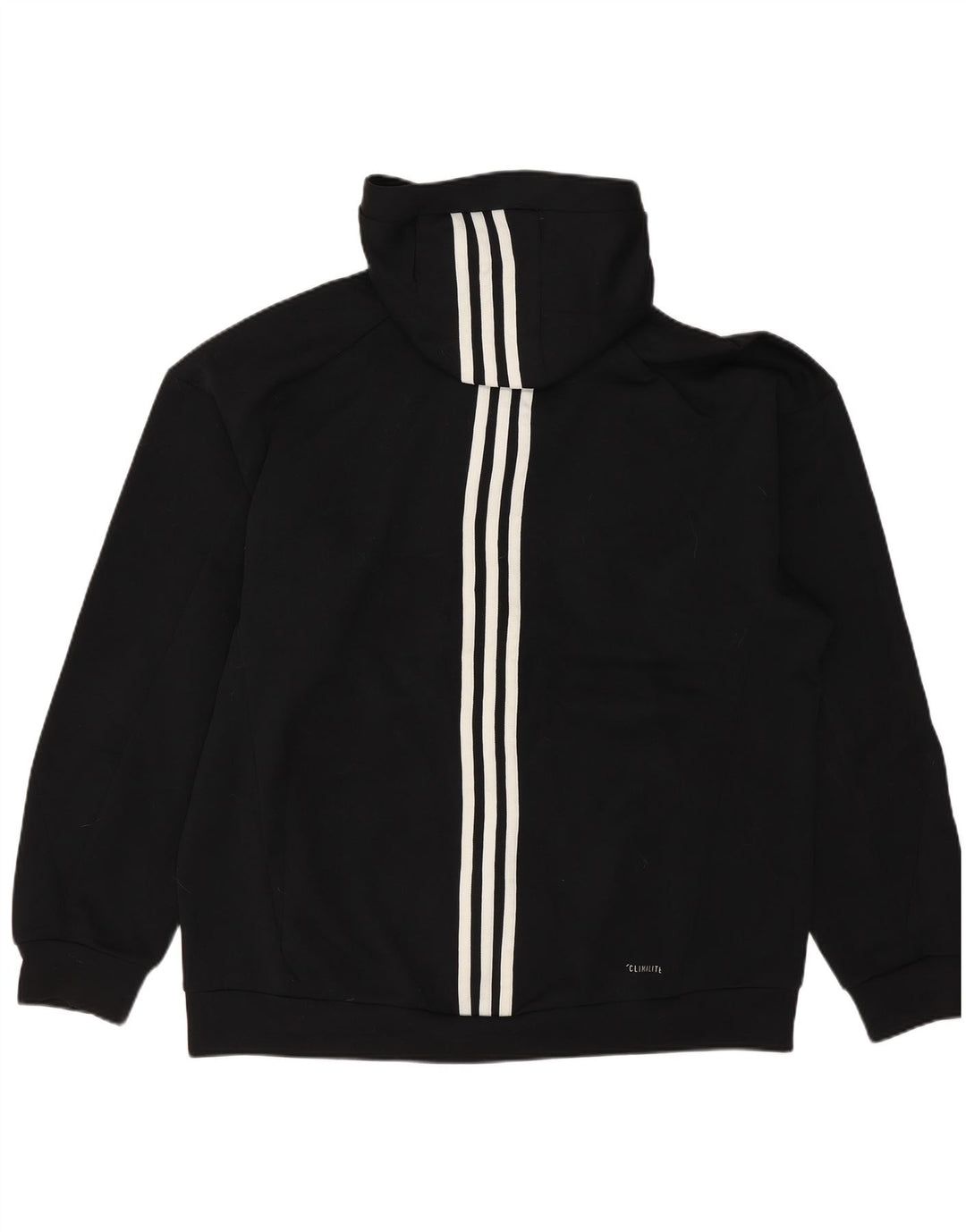 ADIDAS Hombres Climalite Graphic Zip Sudadera con capucha Suéter Mediano Negro Poliéster