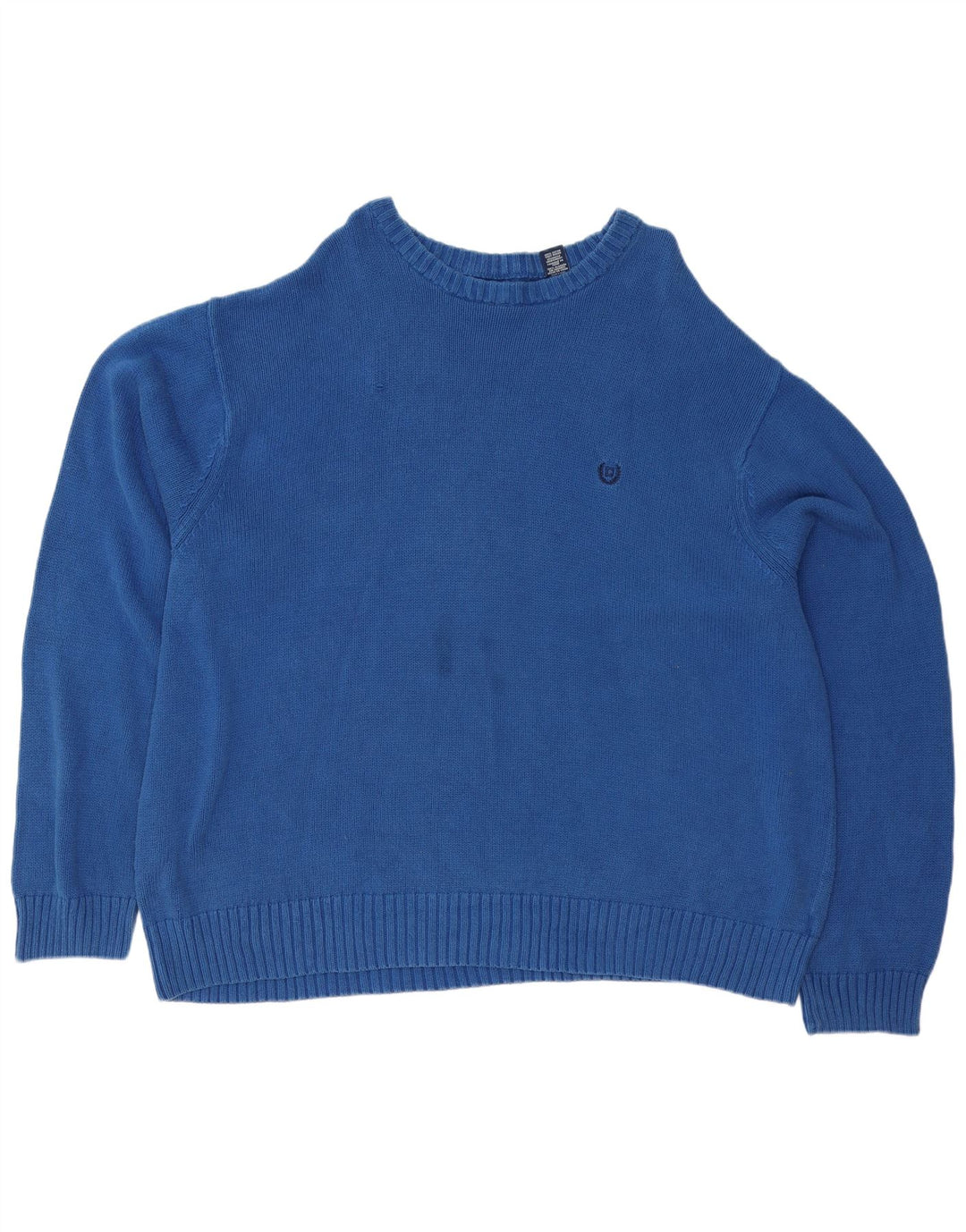 Chaps Suéter de cuello redondo grande para hombre 4XL Algodón azul