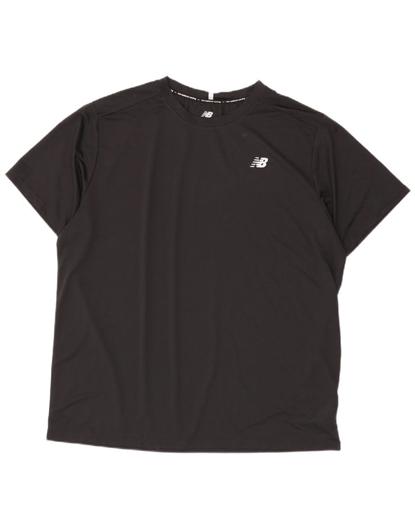 New Balance Camiseta Hombre Top 2XL Poliéster Negro