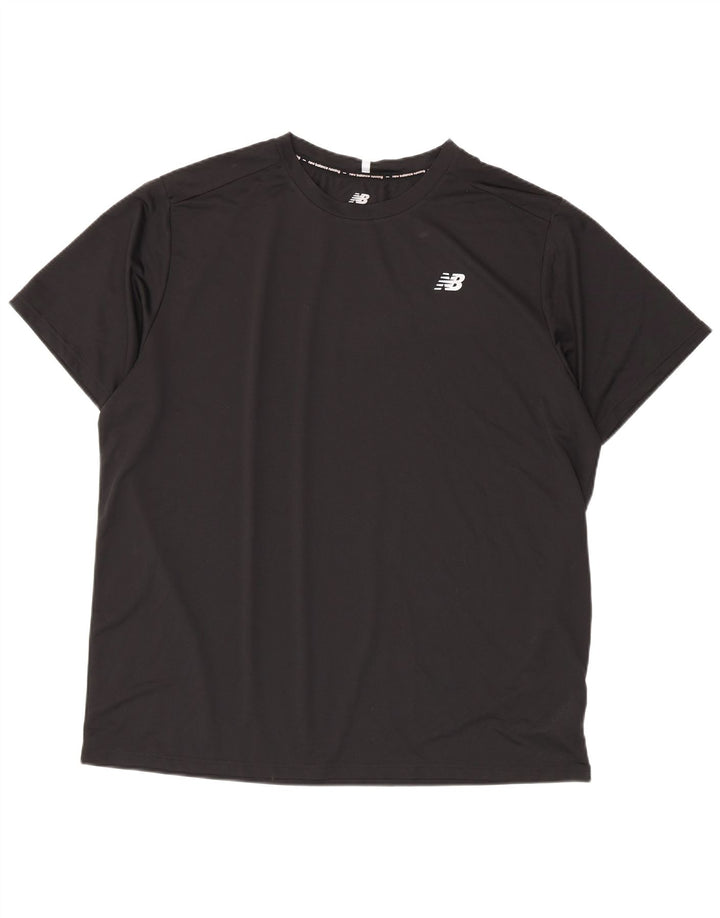 New Balance Camiseta Hombre Top 2XL Poliéster Negro