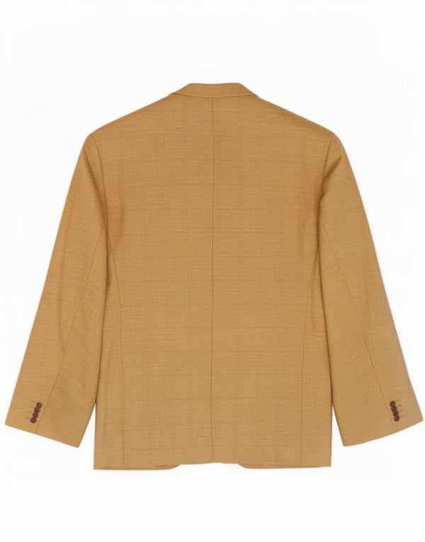 Pierre Cardin Chaqueta Blazer de 2 Botones para Hombre UK 42 XL Lana Nueva a Cuadros Amarillos
