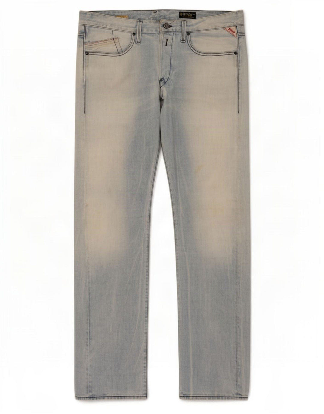 Vaqueros rectos para hombre Replay W36 L34 Algodón azul