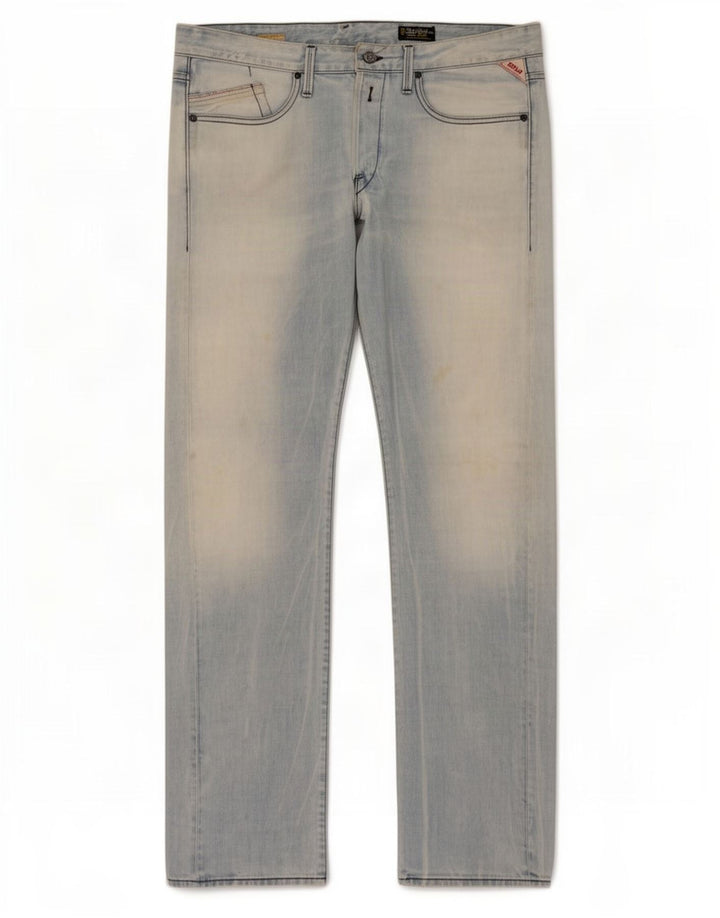 Vaqueros rectos para hombre Replay W36 L34 Algodón azul