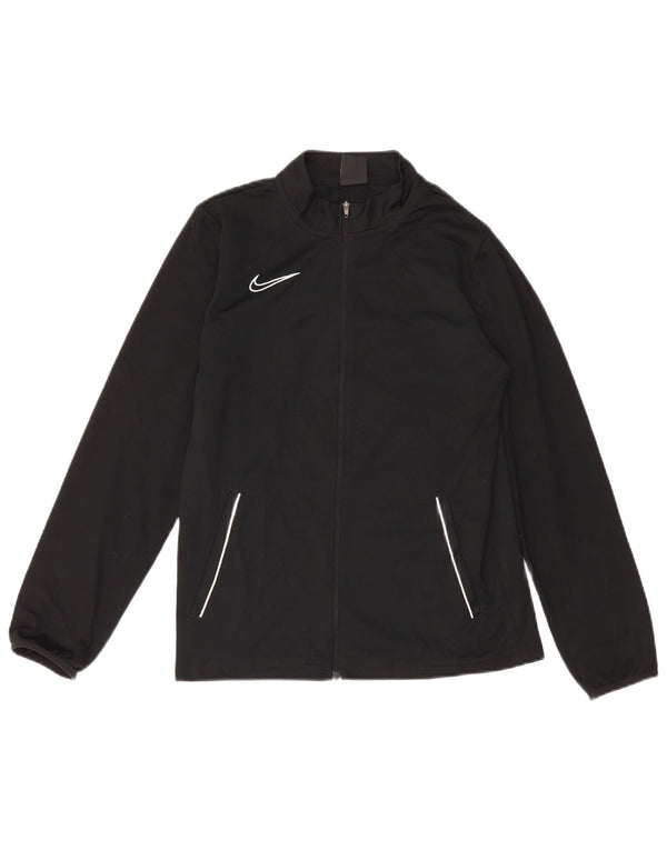 Nike Boys Dri Fit Chándal Top Chaqueta 13-14 años XL Negro Poliéster