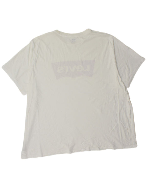 Levi's Camiseta gráfica para hombre Top 4XL Algodón blanco