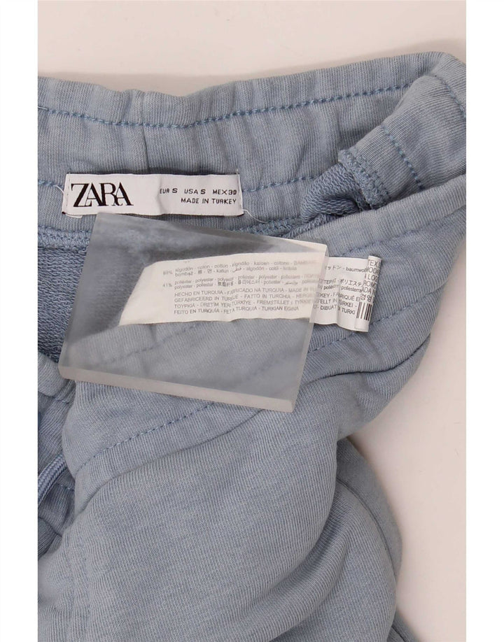 Zara Hombre Pantalones De Chándal Joggers Small Algodón Azul