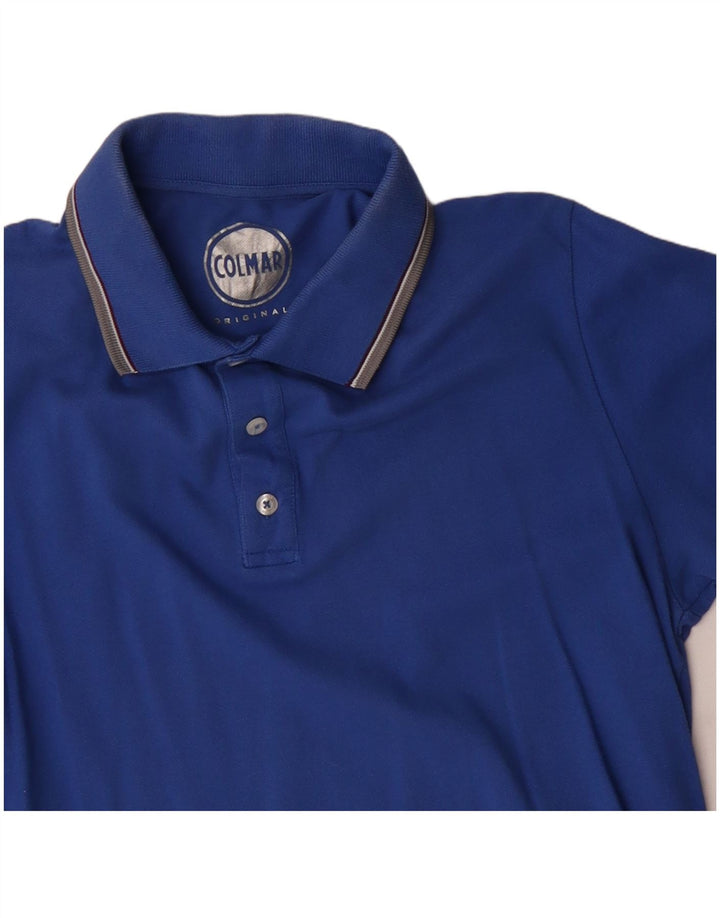 COLMAR Polo Hombre Algodón Azul Medio