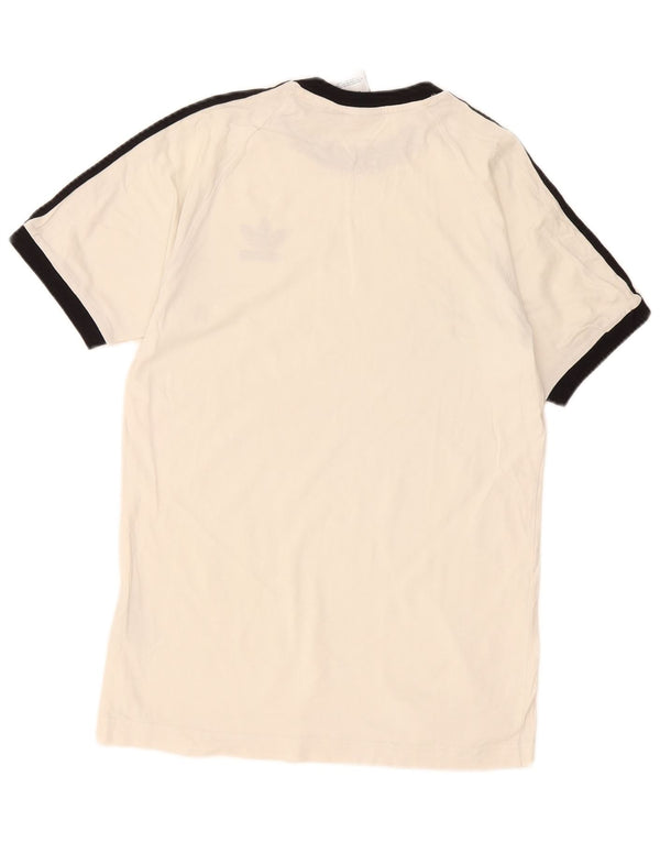Adidas Hombre Camiseta Top Small Blanco Algodón