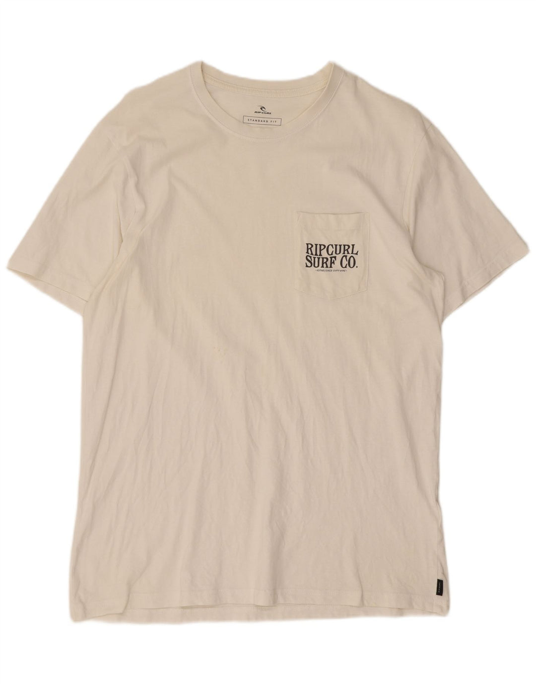 Rip Curl - Camiseta con gráfico de ajuste estándar para hombre, talla grande, color blanco
