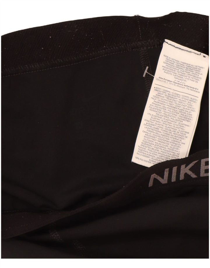 Nike Leggings cortos gráficos para mujer UK 8 Small Poliéster negro
