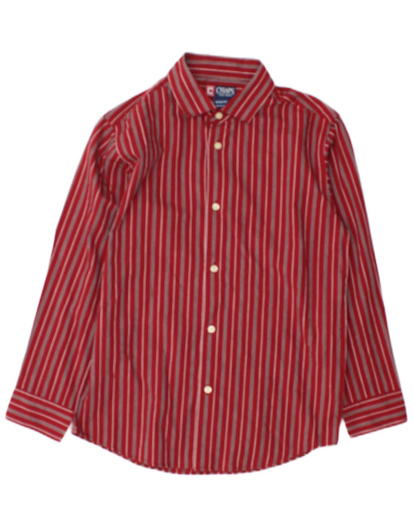 Chaps Camisa Niño 10-11 Años Medio Borgoña Rayas Algodón