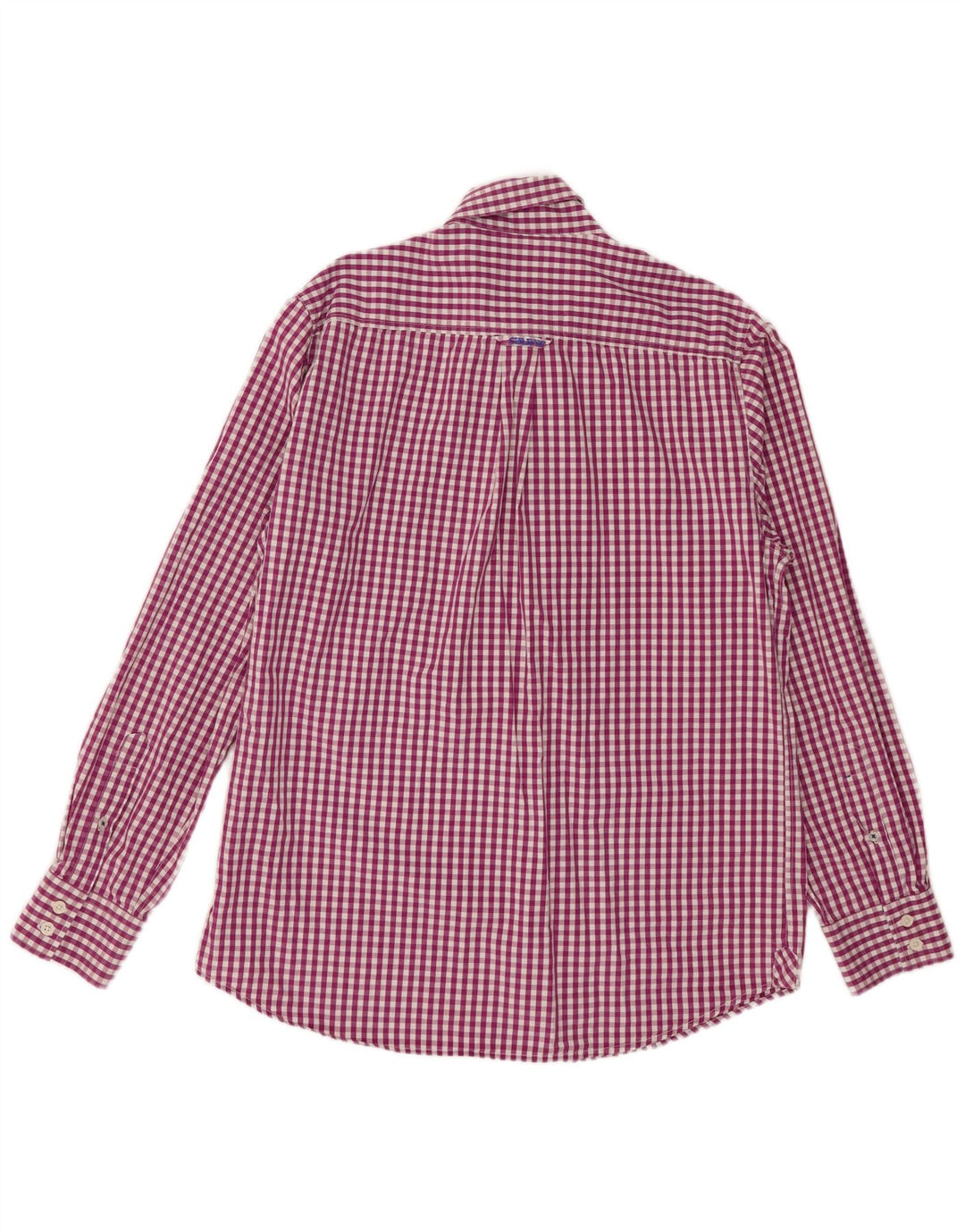 CREW CLOTHING Camisa de corte clásico para hombre de algodón a cuadros morado grande