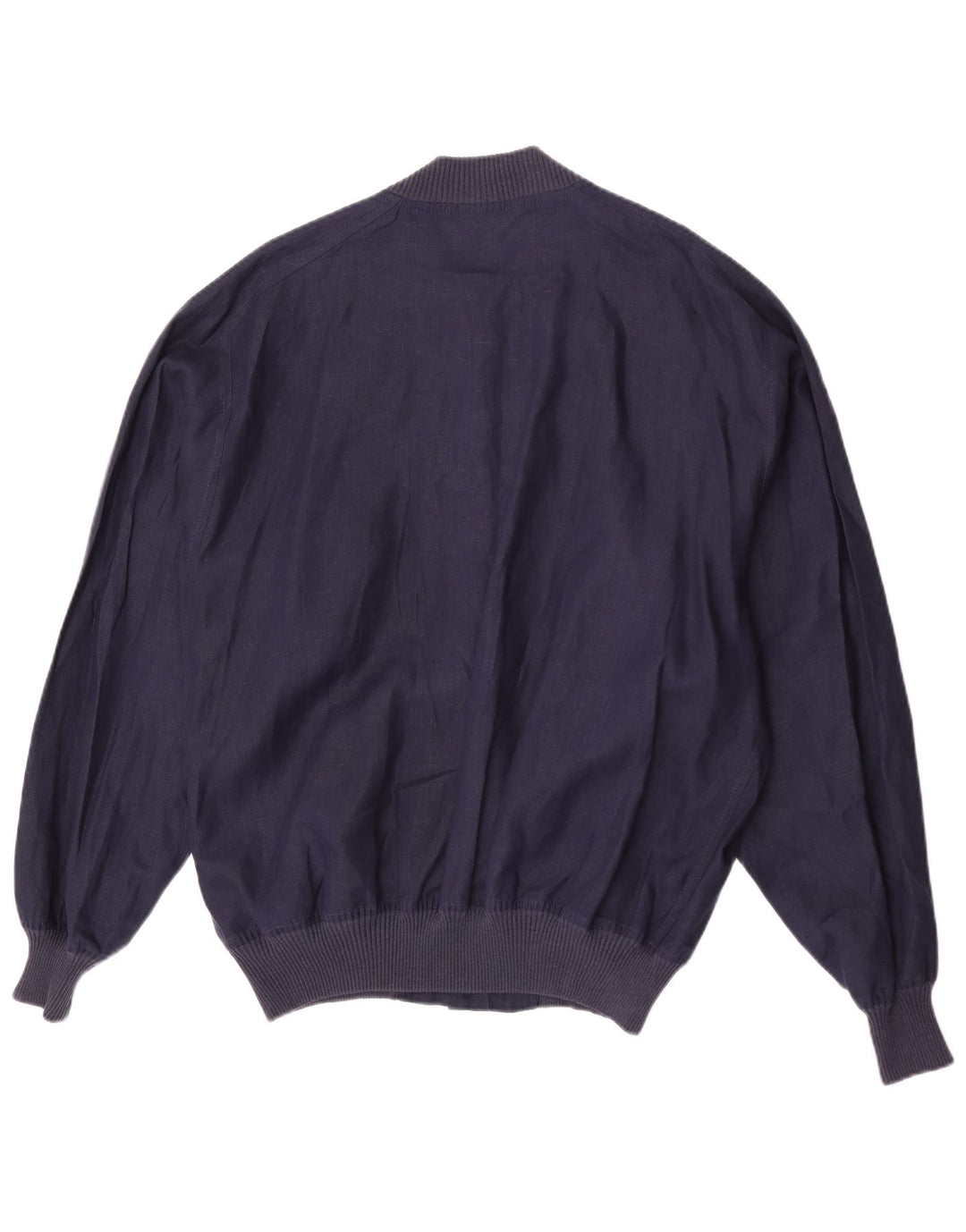 Avon Celli Chaqueta bomber holgada para hombre IT 46 Small Lino azul marino
