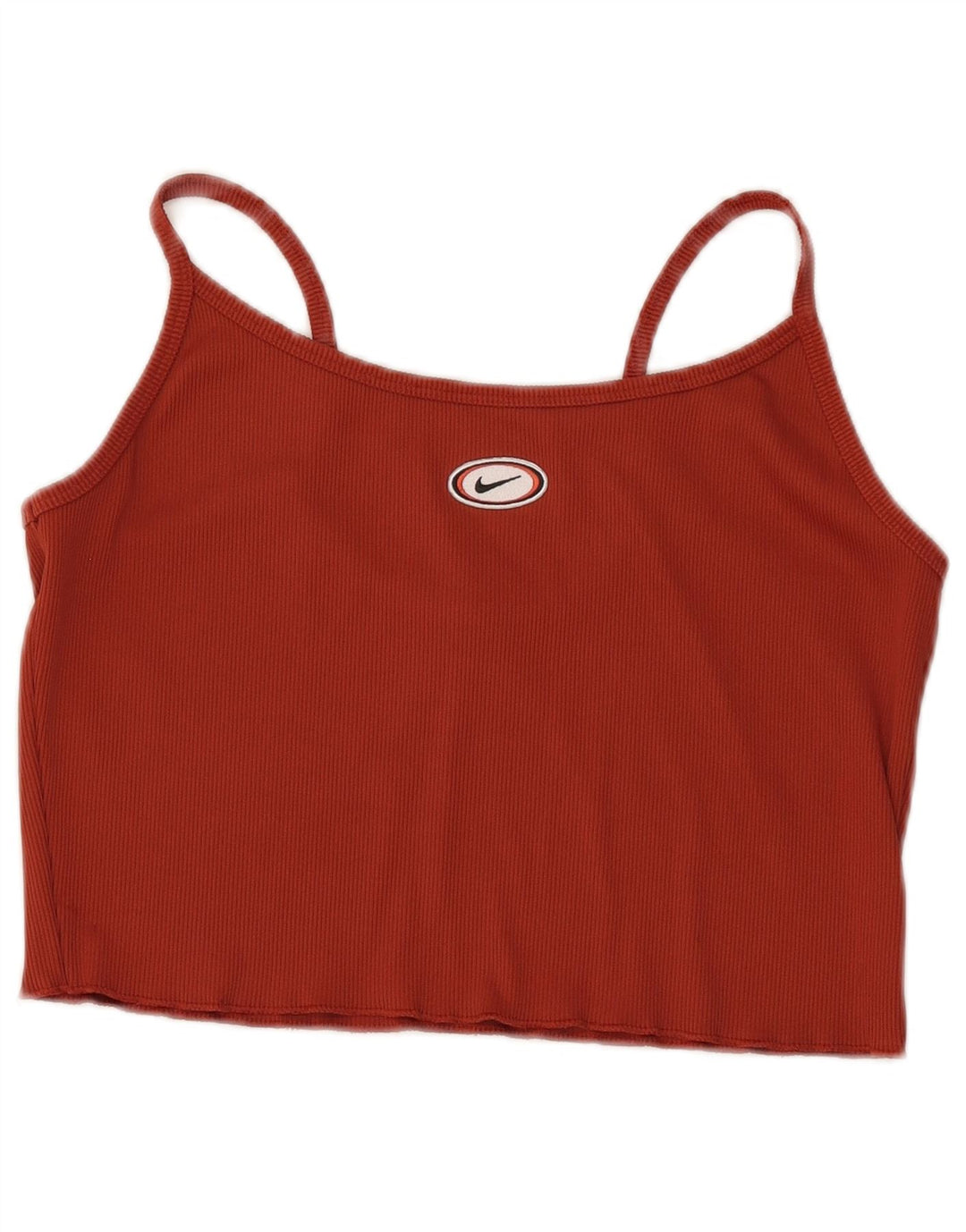 NIKE Top corto de tirantes para mujer UK 40 Grande Poliéster granate