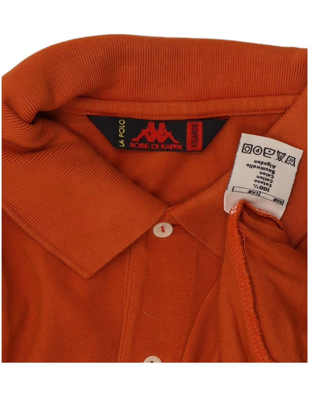 KAPPA Polo Hombre 2XL Naranja Algodón