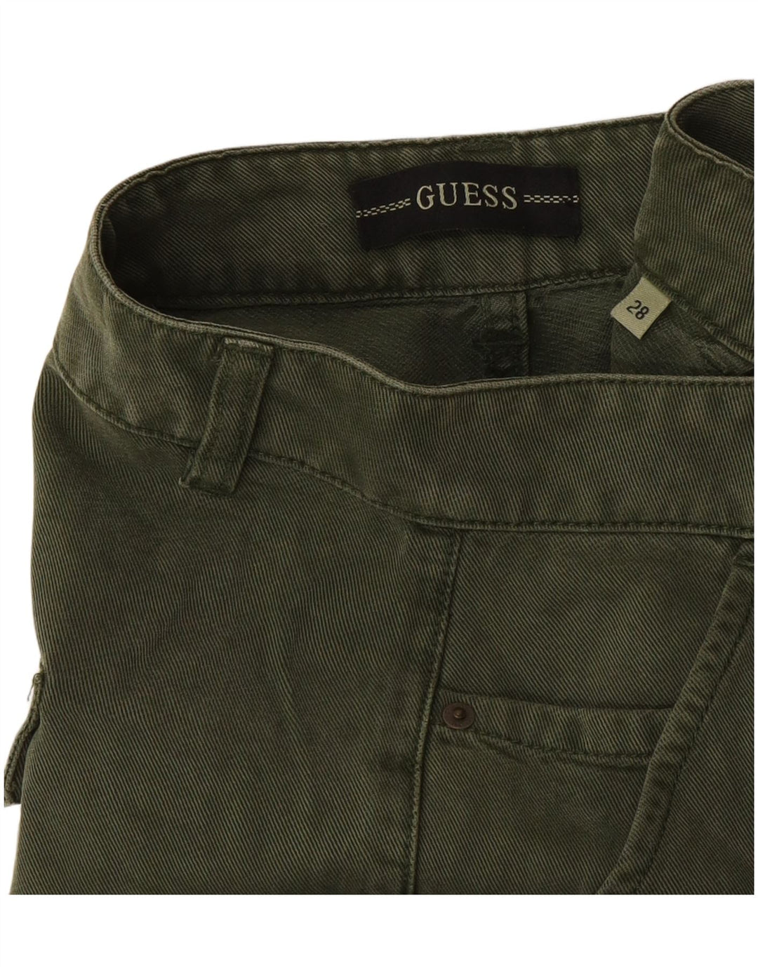 Pantalones Guess Mujer Joggers Cargo W28 L29 Verde