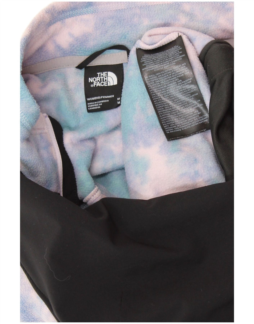 THE NORTH FACE Jersey polar para mujer UK 44 Medium Multicolor Tie Dye