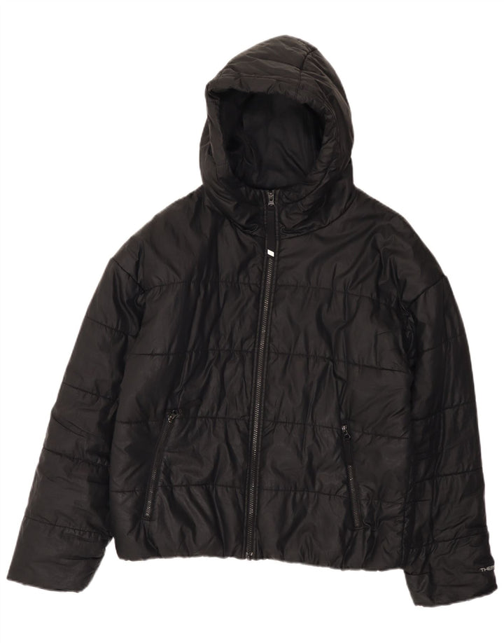 Nike Chaqueta acolchada extragrande Therma-Fit para mujer UK 10 Small Poliéster negro