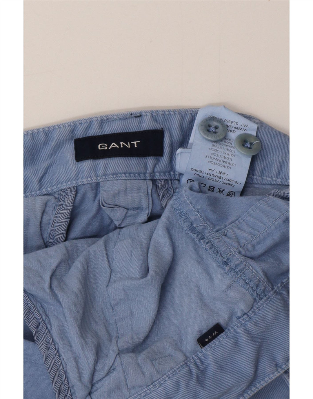 GANT Shorts cargo para hombre W34 Large Blue Cotton