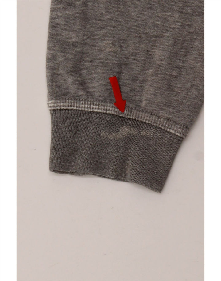 Nike - Sudadera tipo jersey para hombre, talla pequeña, algodón moteado gris