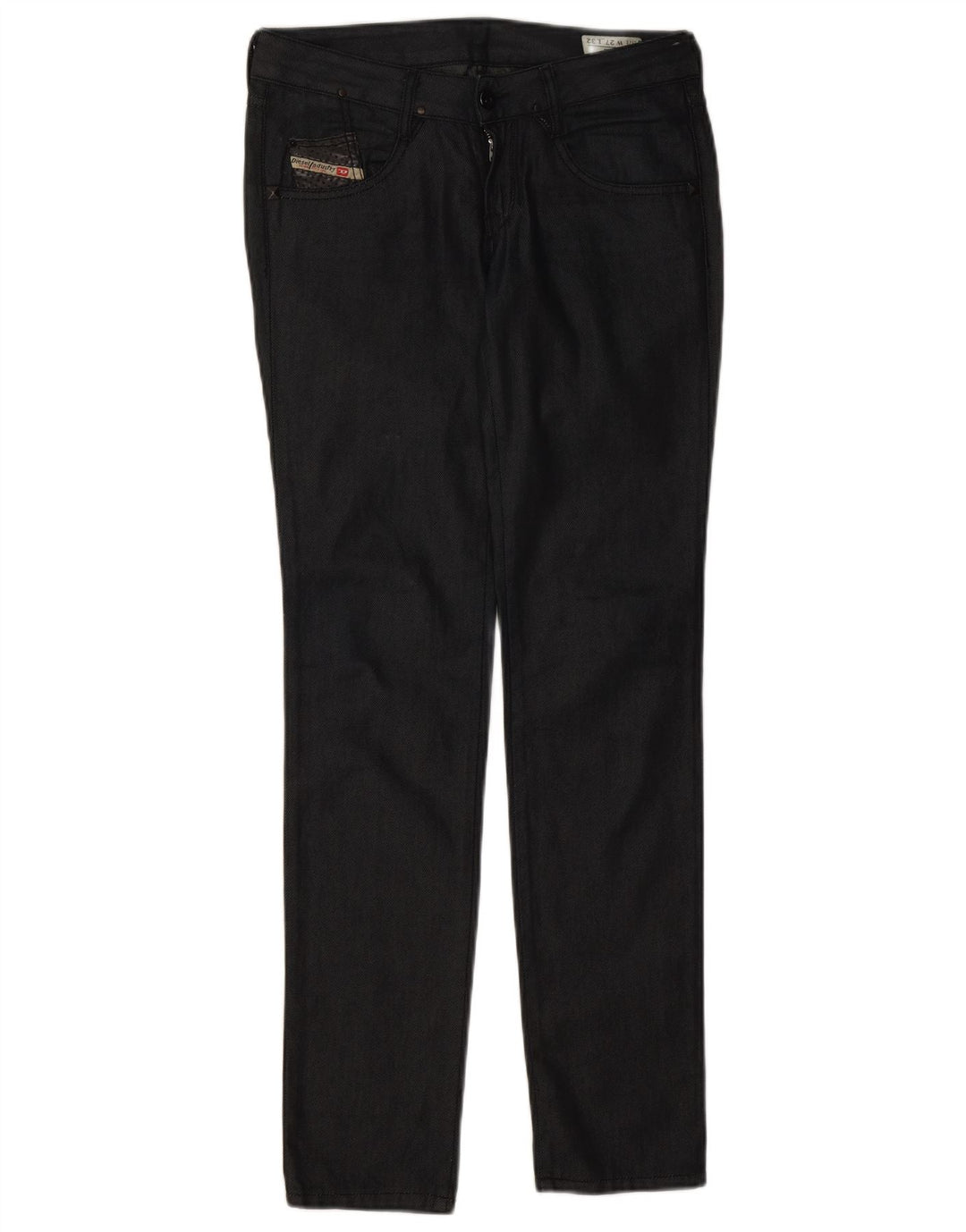 Diesel Mujer Clush Slim Jeans W27 L32 Algodón Negro