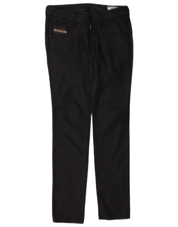 Diesel Mujer Clush Slim Jeans W27 L32 Algodón Negro