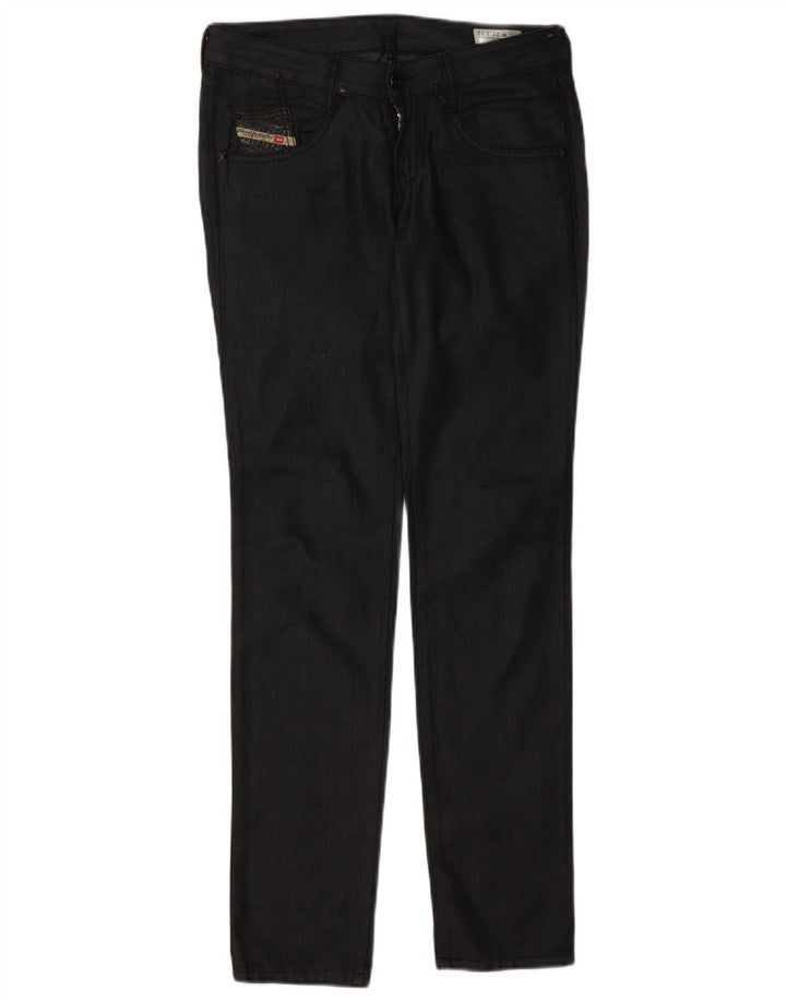 Diesel Mujer Clush Slim Jeans W27 L32 Algodón Negro