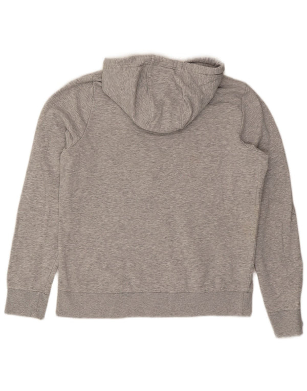 Kappa Sudadera con capucha gráfica para mujer UK 40 XL Algodón moteado gris