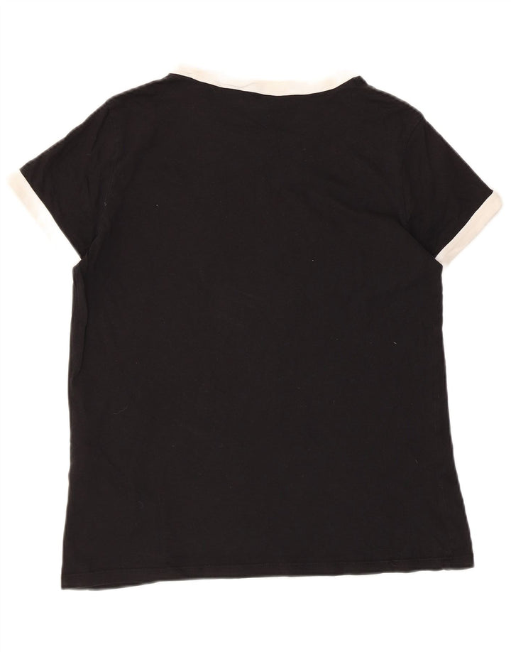 Levi's Camiseta para mujer Top UK 10 Small Black Colourblock Cotton