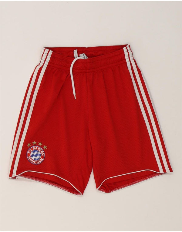 Adidas Mens FC Bayern München Sport Shorts Pequeño Rojo Poliéster