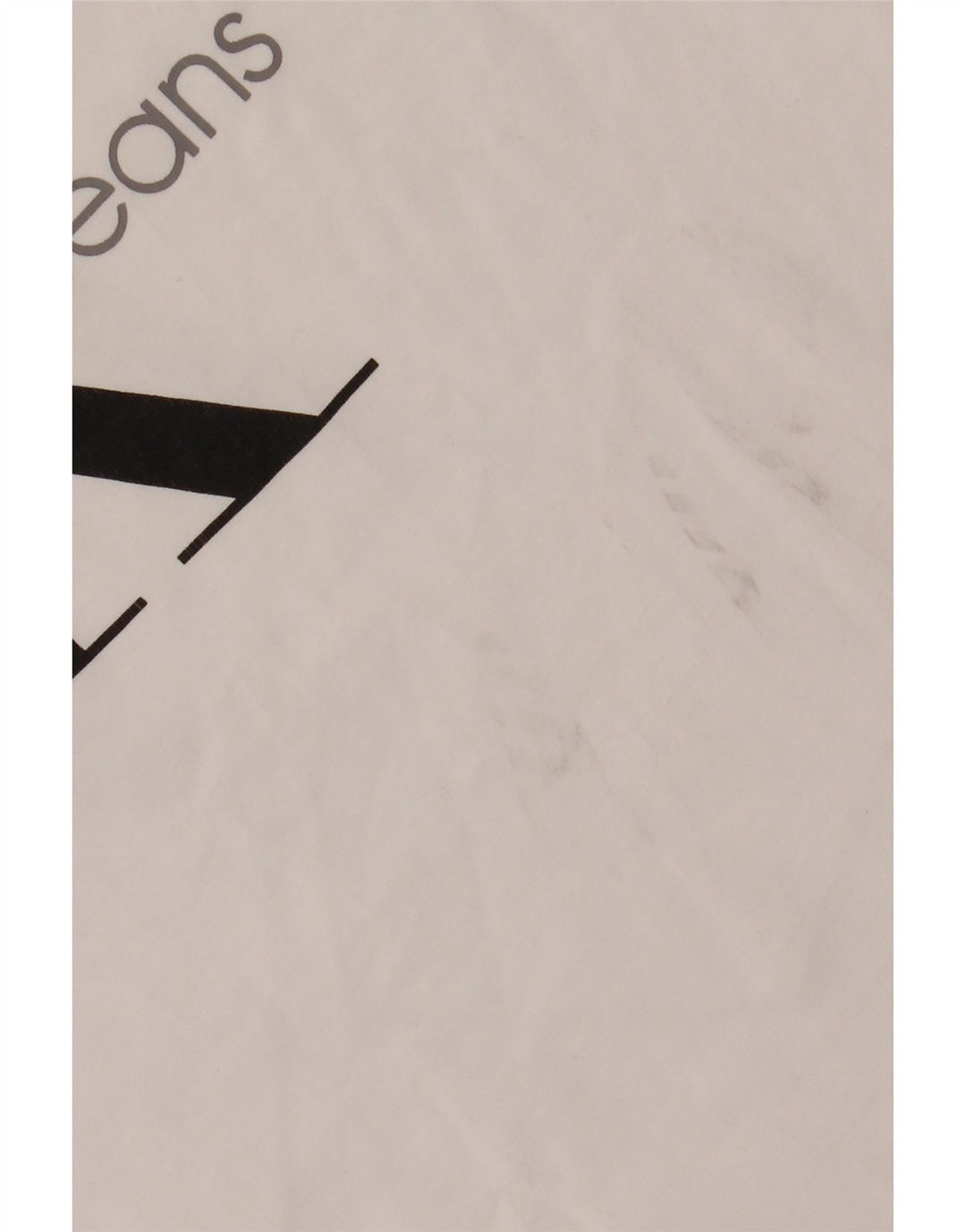 CALVIN KLEIN JEANS Camiseta gráfica para hombre Top Small White Cotton