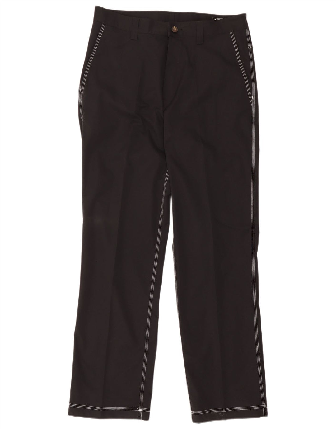 Adidas Pantalón chino recto Climacool para hombre W34 L32 Poliéster negro