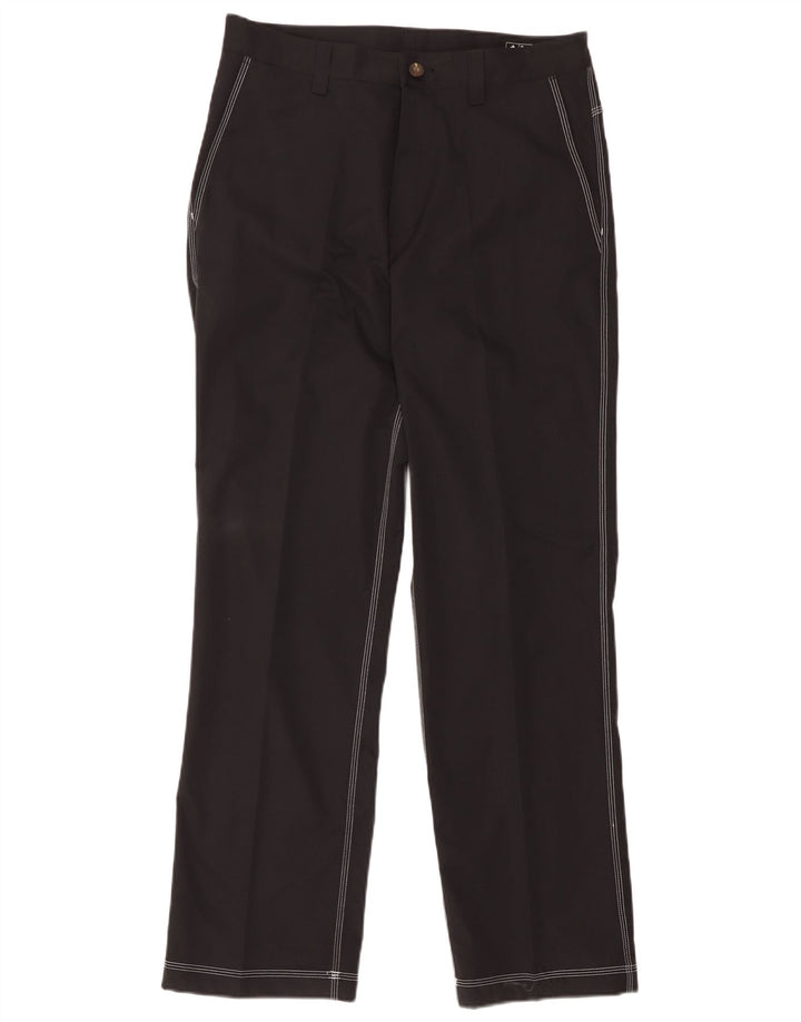Adidas Pantalón chino recto Climacool para hombre W34 L32 Poliéster negro