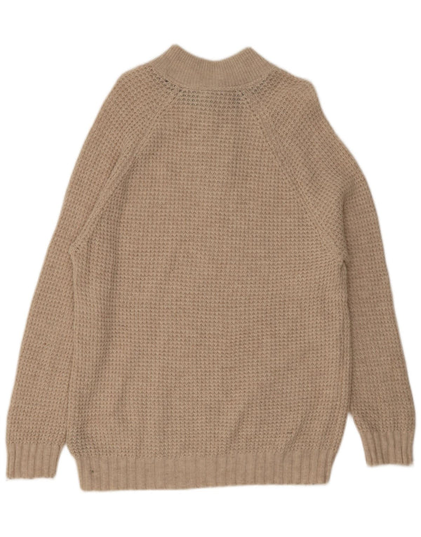 Crew Clothing - Jersey con cuello y botones para hombre, talla XL, lana beige