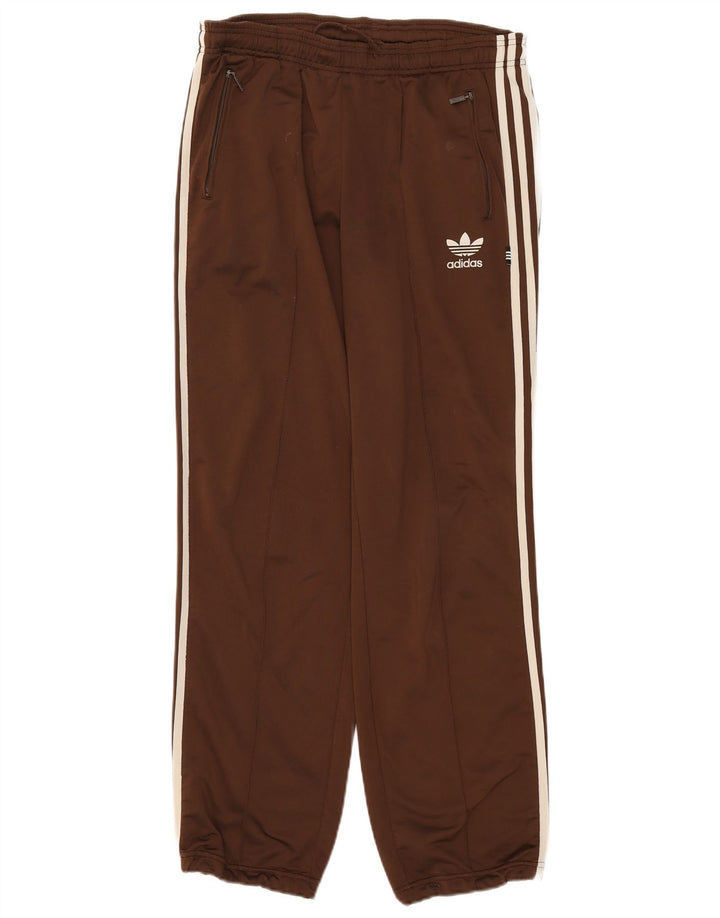 Adidas Pantalones de chándal para hombre Joggers UK 38/40 Marrón medio Poliéster