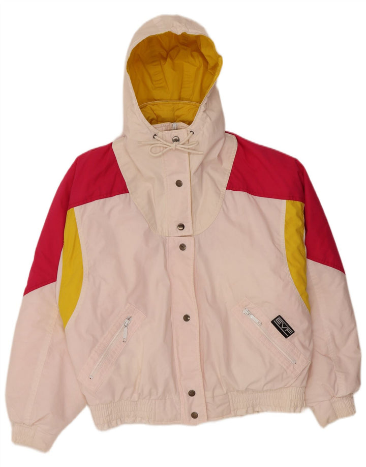 Rodeo Chaqueta acolchada de gran tamaño para mujer US 12 Grande Rosa Colorblock Poliéster