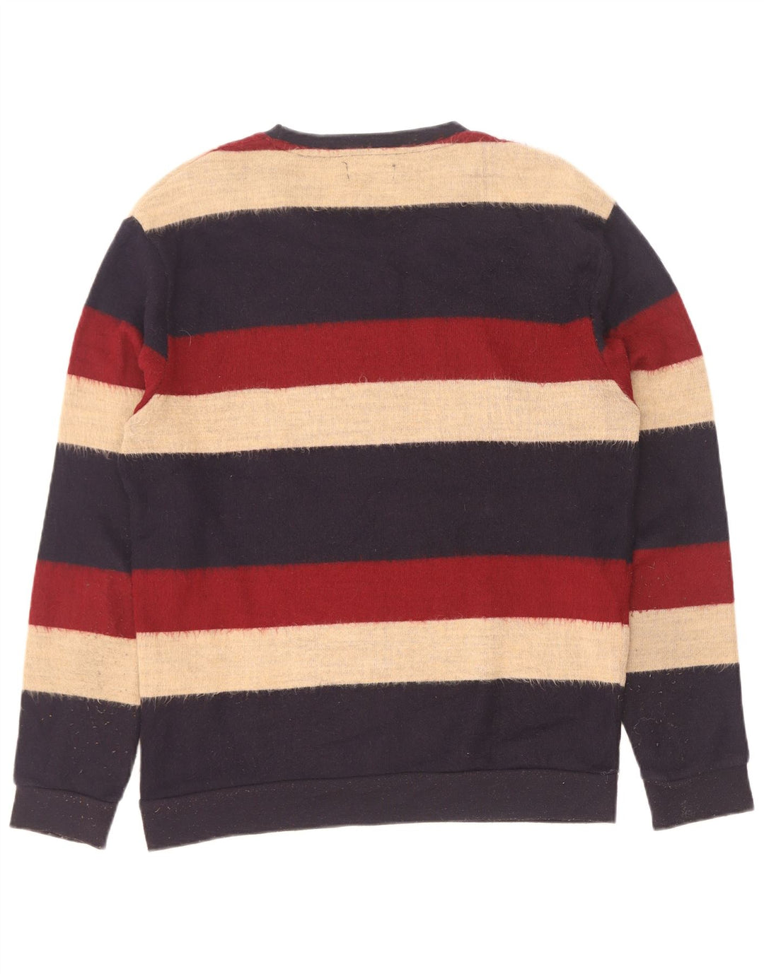 Zara Hombre Jersey De Cuello Redondo Jersey Grande Acrílico A Rayas Multicolor