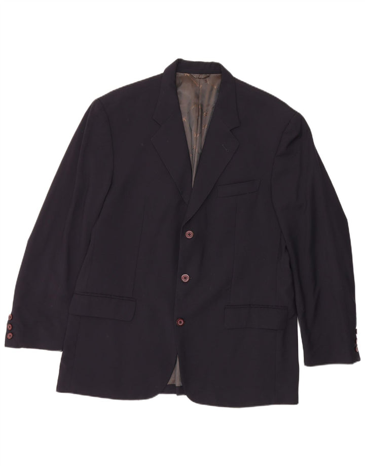 Brooksfield Chaqueta Blazer de 3 Botones para Mujer IT 54 2XL Lana Azul Marino