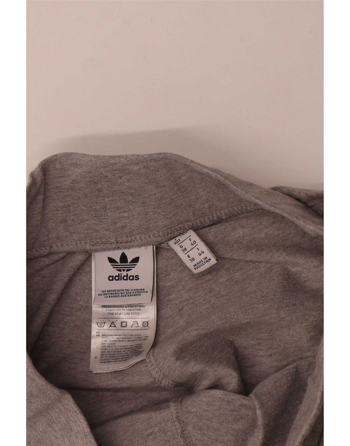 Adidas Leggings para mujer Reino Unido 12 Algodón moteado gris medio