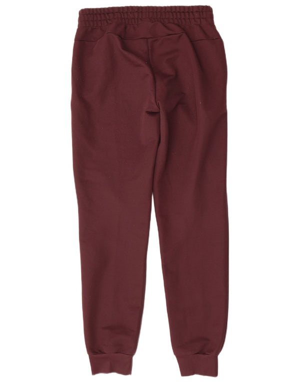 Adidas Pantalones de chándal para mujer Joggers UK 8/10 Small Borgoña Poliéster