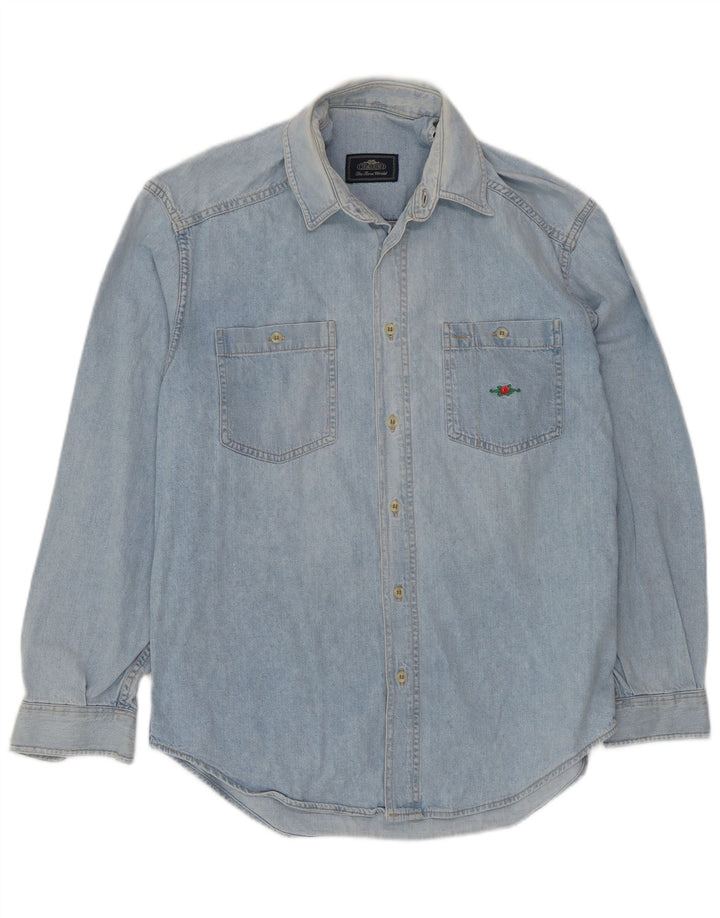 Camisa Vaquera Charro Hombre Azul Medio